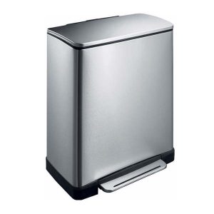 dubbele-vuilnisbak-EKO-E-Cube-28-18-Liter-Mat-RVS