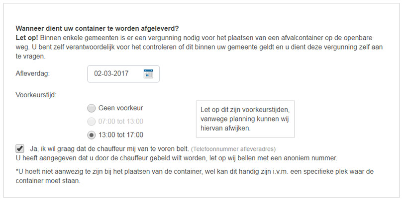 container-huren-planning